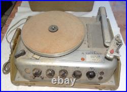 Vintage CALIFONE 16VP2-9 Portable Record PlayerYale School Of MusicJensen P12S Vintage CALIFONE 16VP2-9 Portable Record PlayerYale School Of MusicJensen P12S