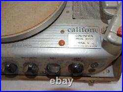 Vintage CALIFONE 16VP2-9 Portable Record PlayerYale School Of MusicJensen P12S Vintage CALIFONE 16VP2-9 Portable Record PlayerYale School Of MusicJensen P12S