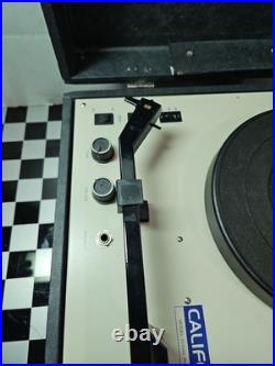 Vintage Califone 1010AV 3-Speed Phonograph Record Player Turns On