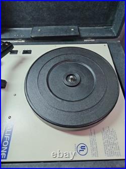 Vintage Califone 1010AV 3-Speed Phonograph Record Player Turns On