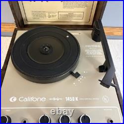 Vintage Califone #1450K Portable Record Player Tested Works Great