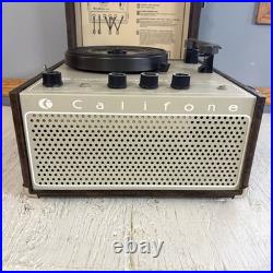Vintage Califone #1450K Portable Record Player Tested Works Great