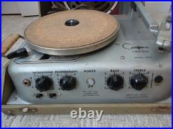 Vintage Califone Director Model 112V-7 Tube Record Player PA System RARE Working