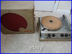 Vintage Califone Director Model 112V-7 Tube Record Player PA System RARE Working