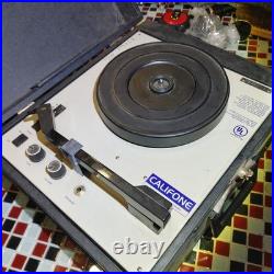 Vintage Califone Phono 1010AV Phonograph 33 45 78 Turntable Record Player