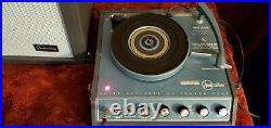 Vintage Califone series 1815 Record Player Turn Table with Detachable Speaker