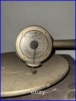 Vintage Columbia Grafonola Wind Up Phonograph UNTESTED Record Player