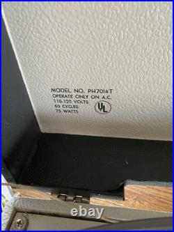 Vintage Columbia Stereophonic Phonograph Model Ph7014t Record Player Turntable