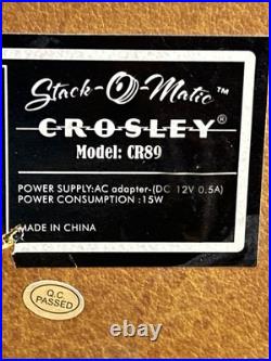 Vintage Crosley Stack-O-Matic CR89 Turntable Record Player Tested Working READ Vintage Crosley Stack-O-Matic CR89 Turntable Record Player Tested Working READ