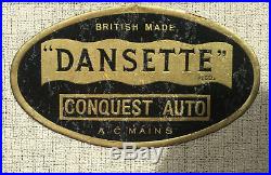 Vintage Dansette Conquest Auto Record Player for Restoration or Display