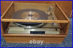 Vintage EMPIRE 698 TURNTABLE Record Player- Serviced- New Belt & Cart- Excellent