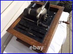 Vintage Edison Phonograph Wax Cylinder Record Player Amberola for repair Vintage Edison Phonograph Wax Cylinder Record Player Amberola for repair