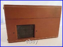 Vintage Electric Columbia Phonograph Record Player in Wooden Carrying Case #204
