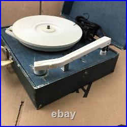 Vintage Emerson Big Little Blue Portable Record Player Model 101