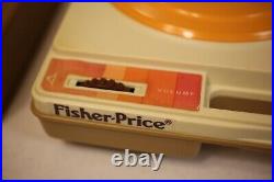 Vintage Fisher Price Portable Phonograph Record Player WORKS 1978 #825 With Box