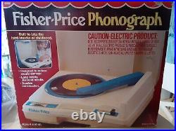 Vintage Fisher Price Portable Phonograph Record Player Works 1978 #825