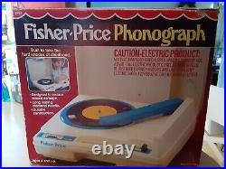 Vintage Fisher Price Portable Phonograph Record Player Works 1978 #825
