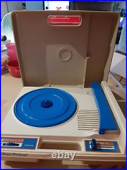 Vintage Fisher Price Portable Phonograph Record Player Works 1978 #825