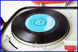 Vintage Franch Teppaz Tourist Record Player Electric/battery Rare Find