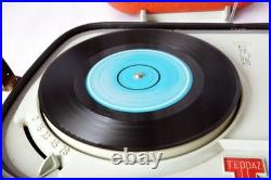 Vintage Franch Teppaz Tourist Record Player Electric/battery Rare Find