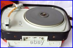 Vintage Franch Teppaz Tourist Record Player Electric/battery Rare Find