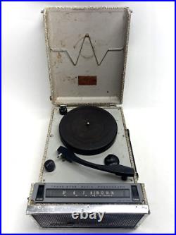 Vintage Fujiya AM FM Transistor Radio Phonograph Record Player UNTESTED JAPAN