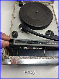 Vintage Fujiya AM FM Transistor Radio Phonograph Record Player UNTESTED JAPAN