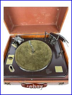 Vintage Garrard RC80 Turntable Record Player Missing Head shell Powers On