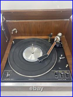 Vintage Garrard Synchro-Lab 95B Record Player Turntable In Wood Shell Read