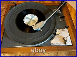 Vintage Goldring Lenco GL 69 Turntable Vinyl Record Player, Teak Wood, Working