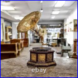 Vintage Gramophone, Fully Functional Working Phonograph, win-up record player Vintage Gramophone, Fully Functional Working Phonograph, win-up record player