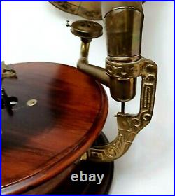 Vintage Gramophone Record Player 78 RPM Works But Needs TLC