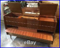 Vintage Grundig Wood Stereo Console Record Player West Germany Furniture Audio 1