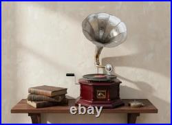 Vintage HMV Gramophone Phonograph Working Antique Audio win-up record player