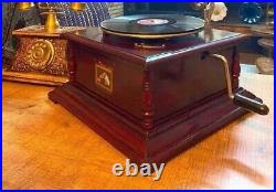 Vintage HMV Working Gramophone Player Phonograph Vinyl Recorder Wind up Replica