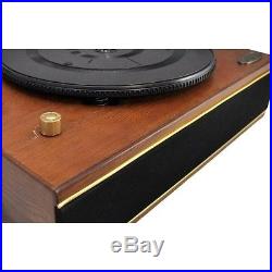 Vintage Horn Phonograph Turntable Vinyl Record Player 2 Speed Audio Stereo USB