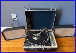 Vintage KLH Model Eleven Portable Suitcase Phonograph Record Player GREY Vintage KLH Model Eleven Portable Suitcase Phonograph Record Player GREY