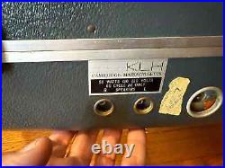 Vintage KLH Model Eleven Portable Suitcase Phonograph Record Player GREY Vintage KLH Model Eleven Portable Suitcase Phonograph Record Player GREY