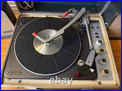 Vintage KLH Model Eleven Portable Suitcase Phonograph Record Player GREY Vintage KLH Model Eleven Portable Suitcase Phonograph Record Player GREY