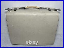 Vintage KLH Model Eleven Portable Suitcase Phonograph Record Player White