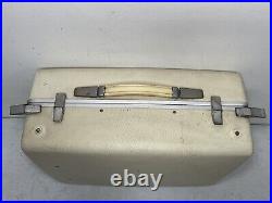 Vintage KLH Model Eleven Portable Suitcase Phonograph Record Player White