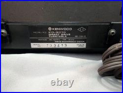 Vintage Kenwood KD-3070 Direct Drive Turntable Record Player Tested & WORKS