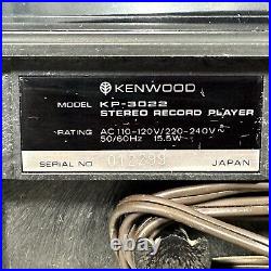 Vintage Kenwood KP-3022 Turntable Record Player 1973 Works Original Box