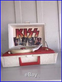 Vintage Kiss Record Player Phonograph Turntable