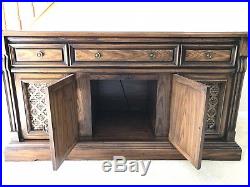 Vintage Magnavox Console Stereo Record Player Cassette Player Wood Cabinet