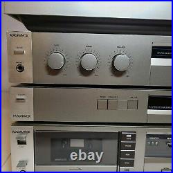 Vintage Magnavox Made In Belgium Stereo System Record Player Cassette Receiver