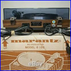 Vintage Marantz 6100 Stereo Turntable Record Player With Original Box and Manual