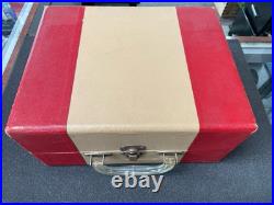 Vintage Melodier C-14-C Victrola style portable phonograph record player