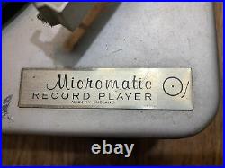 Vintage Micromatic W620 01-01 Turntable Phonograph Record Changer Player