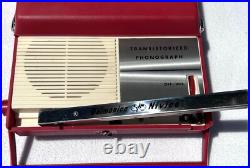 Vintage Mid Century Delmonico Nivico TRP-29 Transistorized Phonograph WORKS